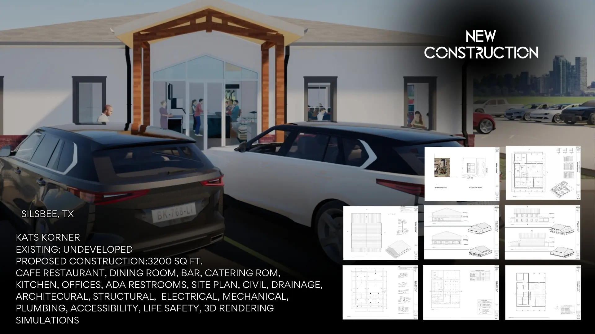 ONYRverse design for Kat's Korner cafe restaurant in Silsbee, TX