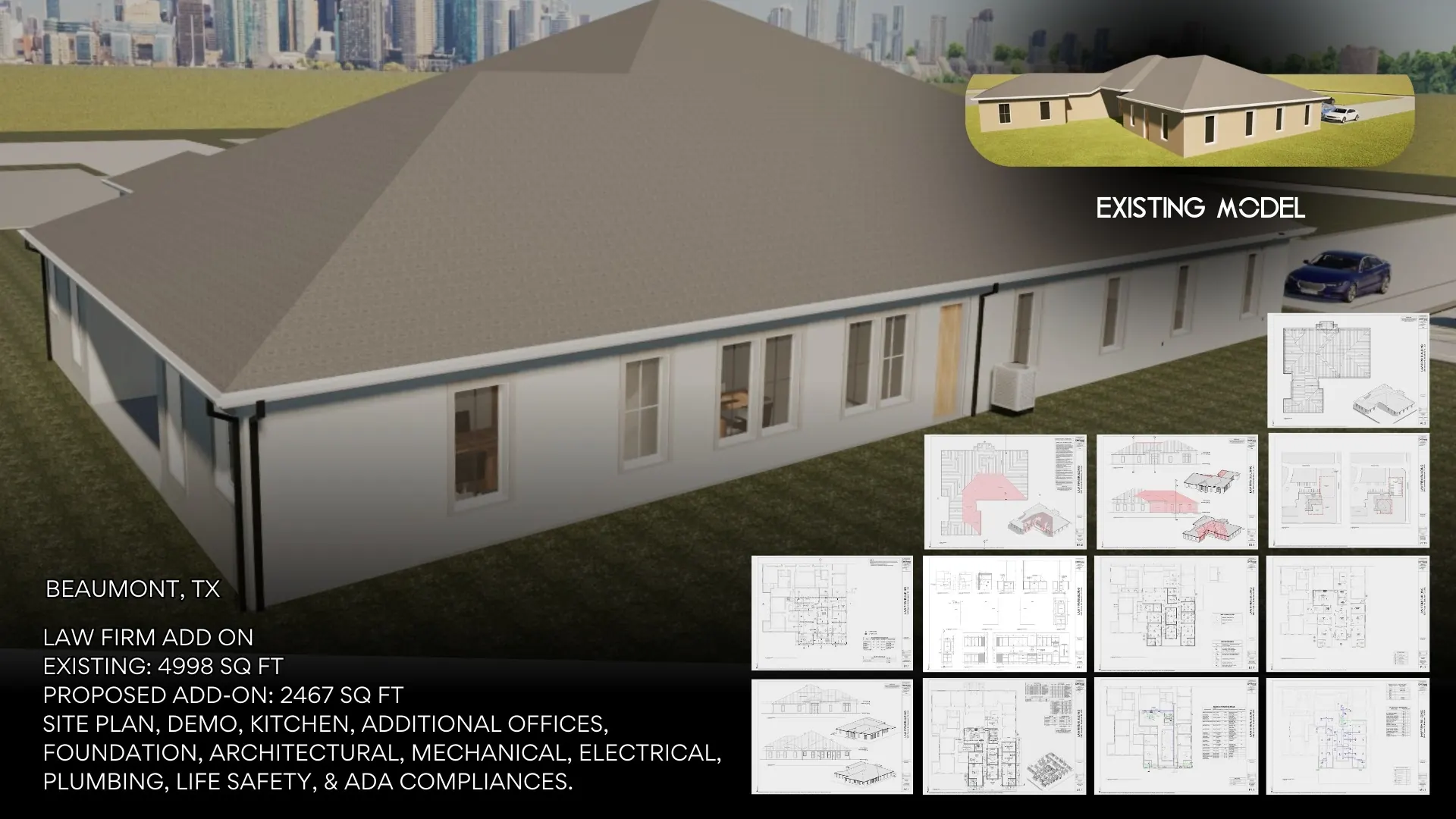 ONYRverse design for a law firm office addition in Beaumont, TX