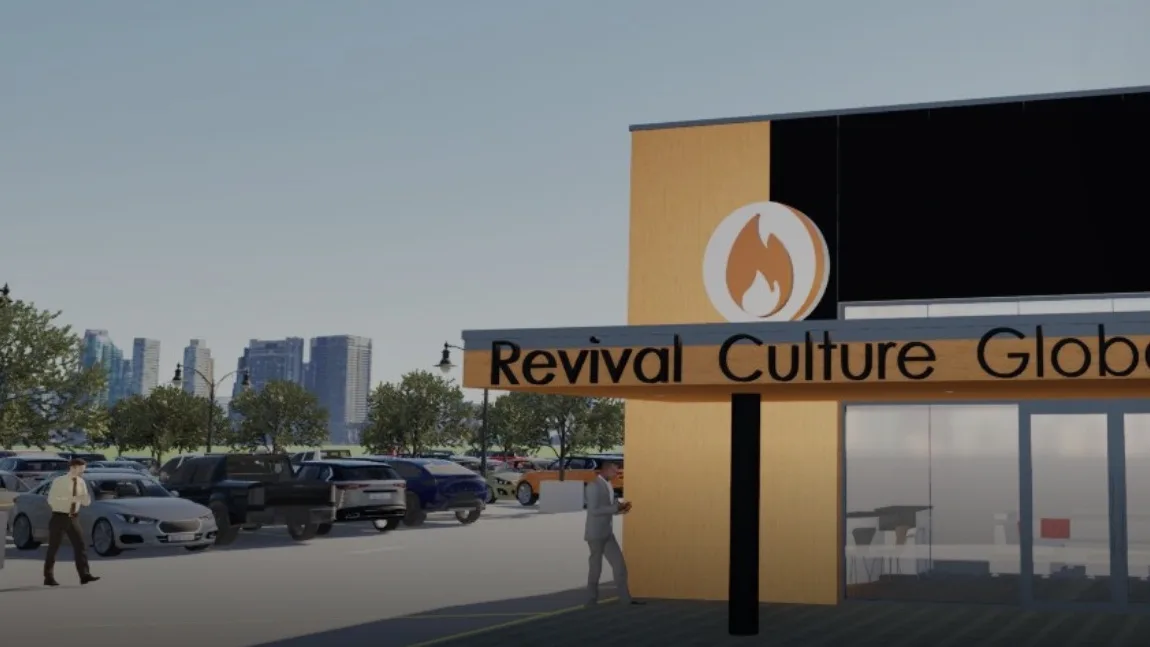 3D render of the Revival Culture Global building in Beaumont, TX by ONYRverse