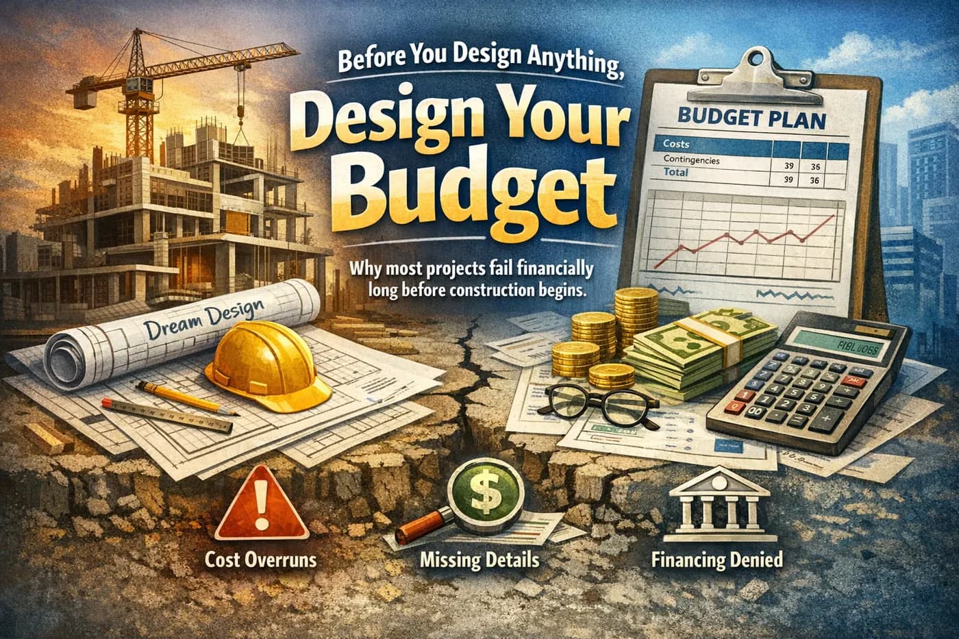 Budget planning for a construction project before design begins