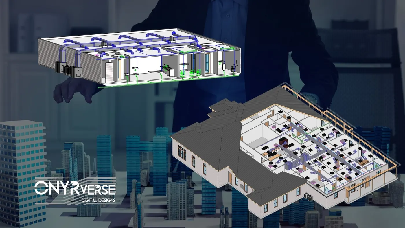 Revit BIM 3D model of a building prepared by ONYRverse in Beaumont, Texas